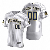 Milwaukee Brewers Customized Nike White Stitched MLB Flex Base 2020 Home Jersey,baseball caps,new era cap wholesale,wholesale hats